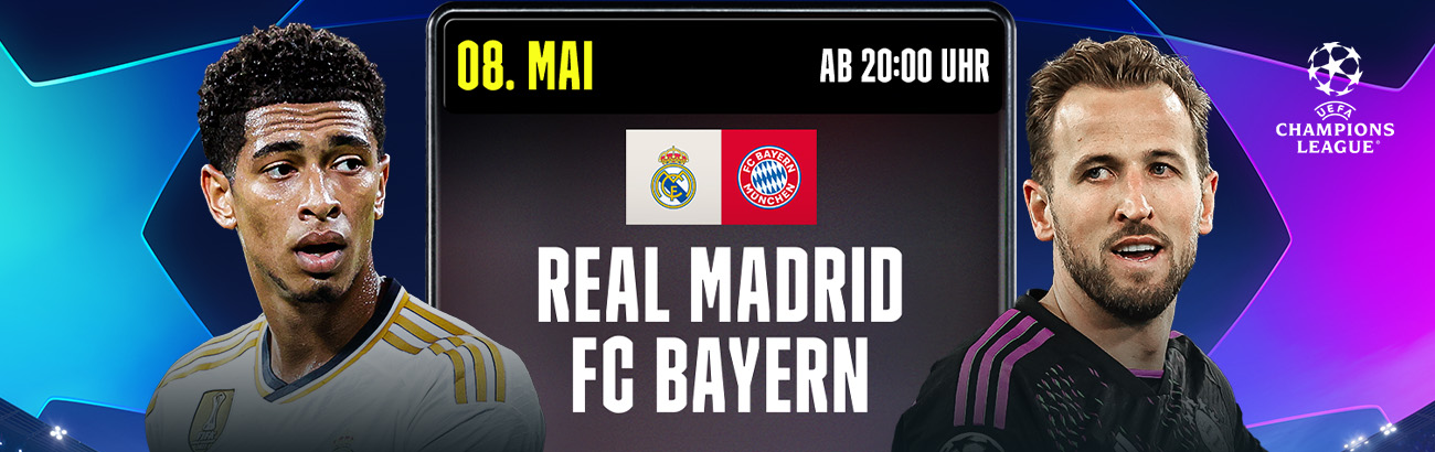 Real Madrid FC Bayern München Banner Champions League Halbfinale