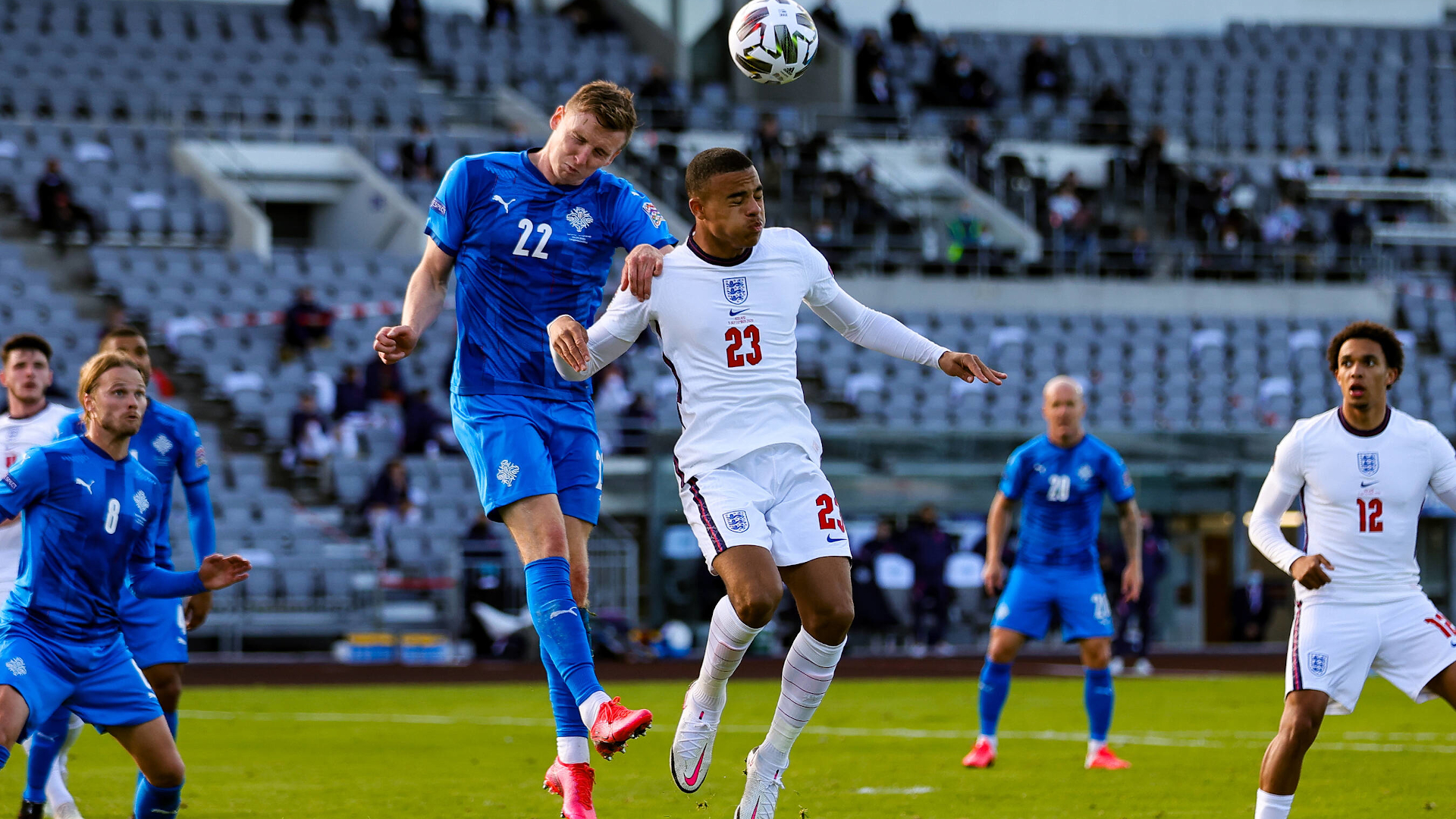 ONLY GERMANY Iceland vs England Mason Greenwood Jon Dadi Bodvarsson 05092020