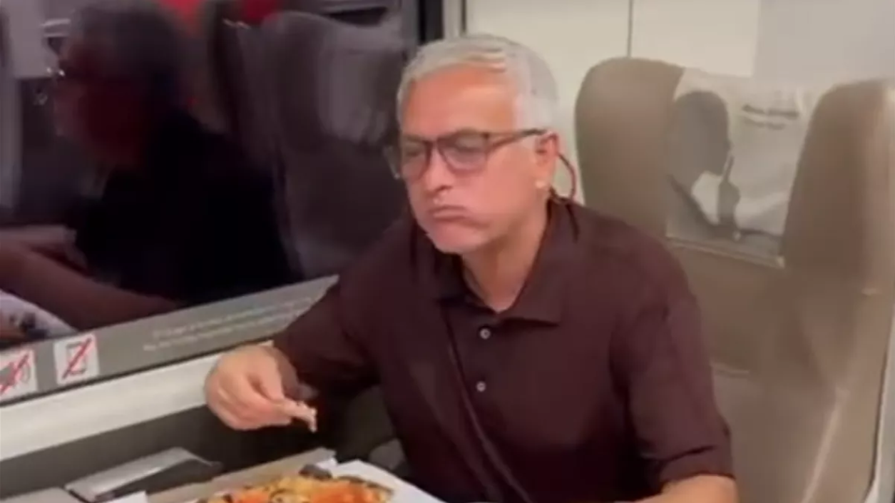 Mourinho pizza treno