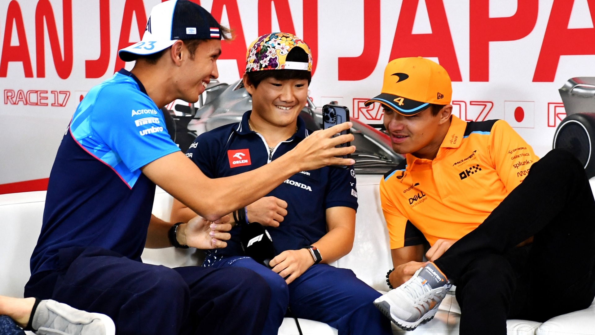 2023-10-04 Albon Tsunoda Yuki Norris F1 Formula 1