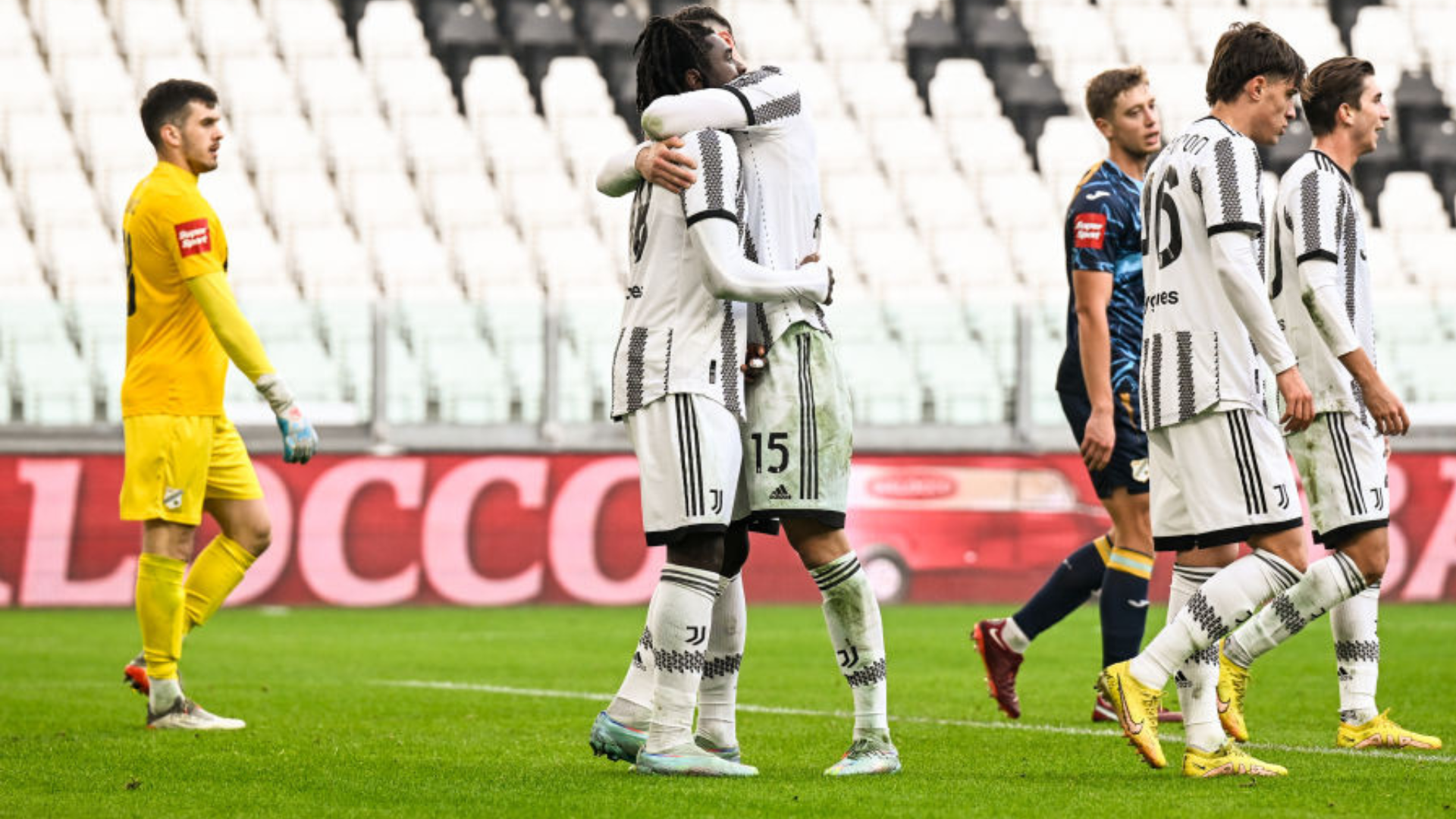 Juventus-Rijeka esultanza Kean