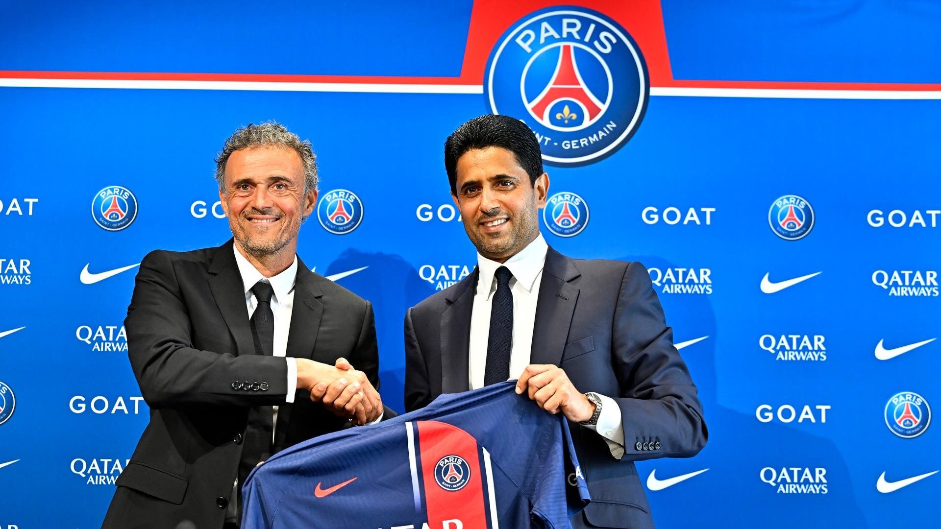 Luis Enrique Nasser Al Khelaifi PSG Paris Saint-Germain 23072023