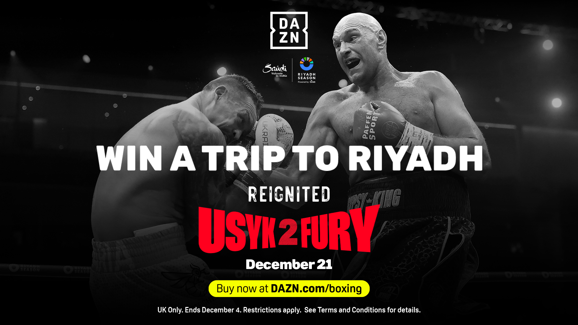 Usyk vs Fury competition