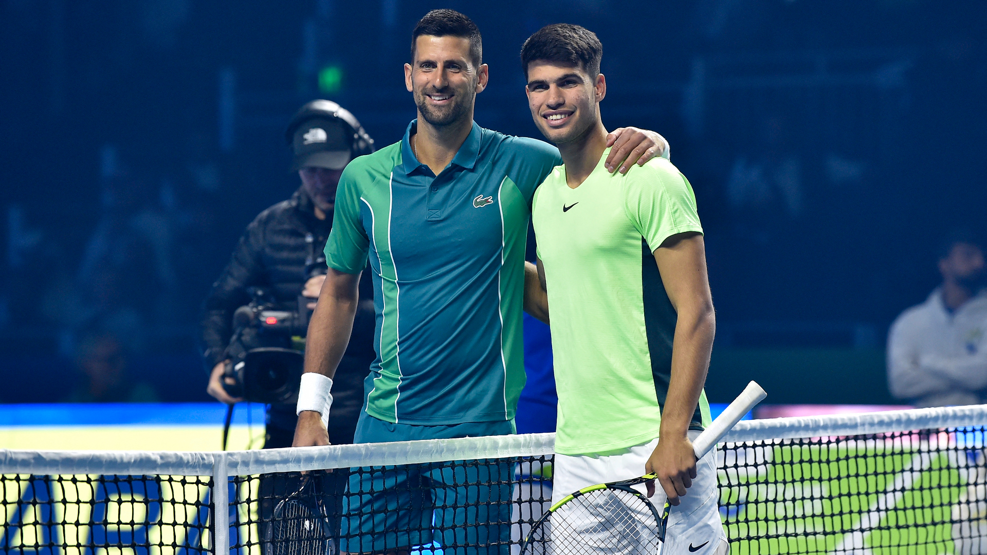 Novak Djokovic, Carlos Alcaraz, Tennis Cup, 27 diciembre 2023, Riad
