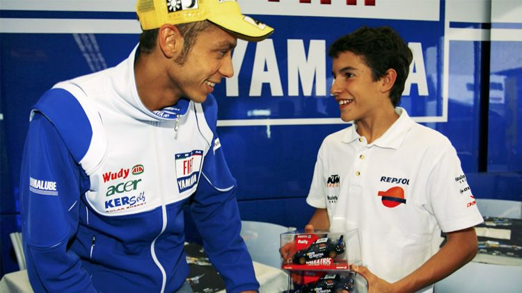 Valentino Rossi y Marc Márquez