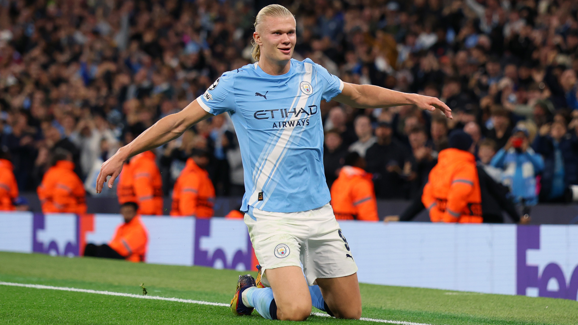 Erling Haaland Manchester City UEFA Champions League 17092025