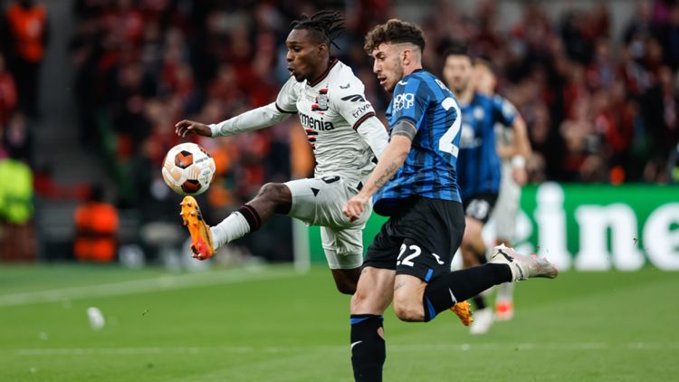 Jeremie Frimpong Bayer Leverkusen Matteo Ruggeri Atalanta Bergamo UEFA Europa League Finale Dublin 22052024