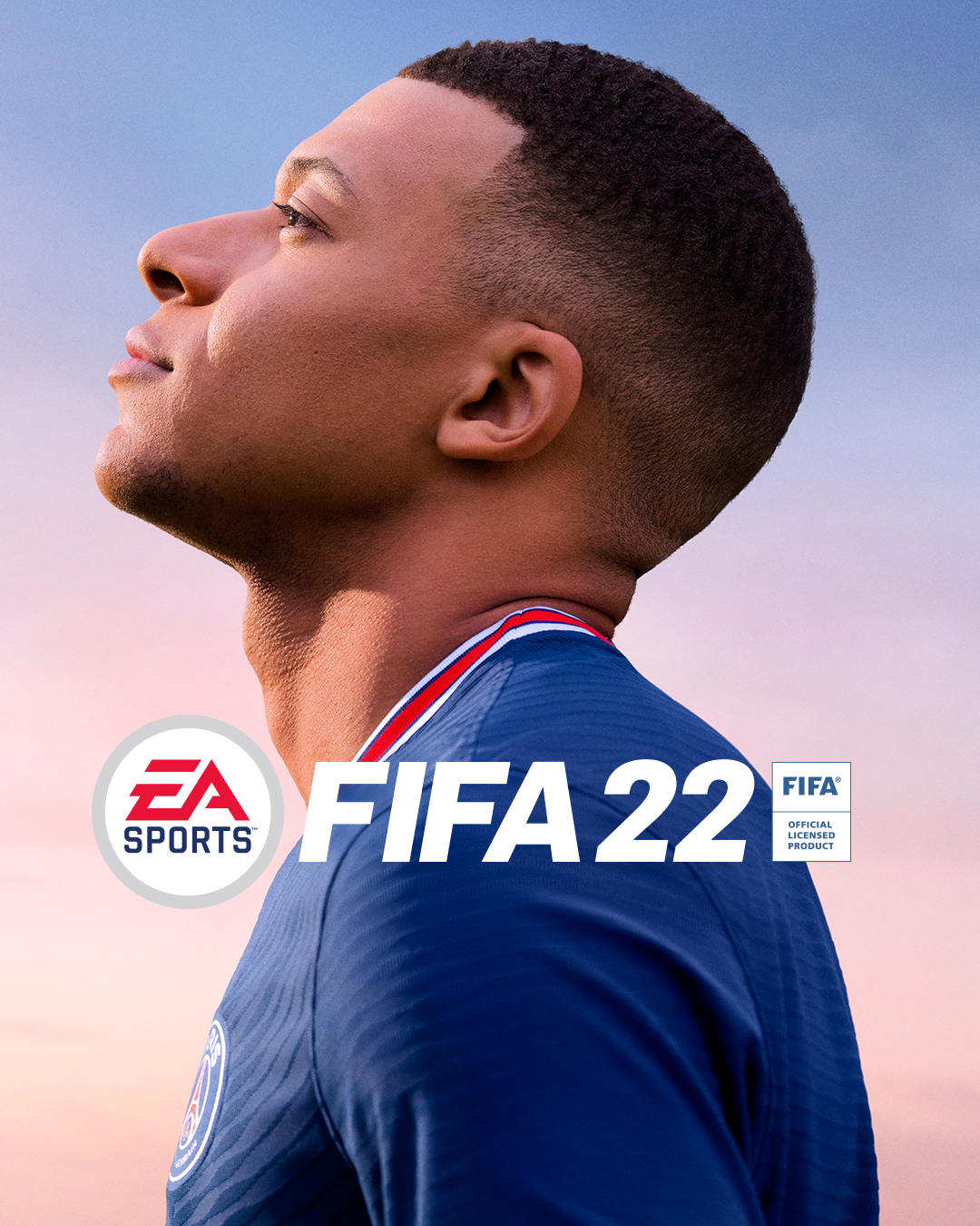 EA Sports FIFA 22 Logo Kylian Mbappe PSG Paris Saint Germain