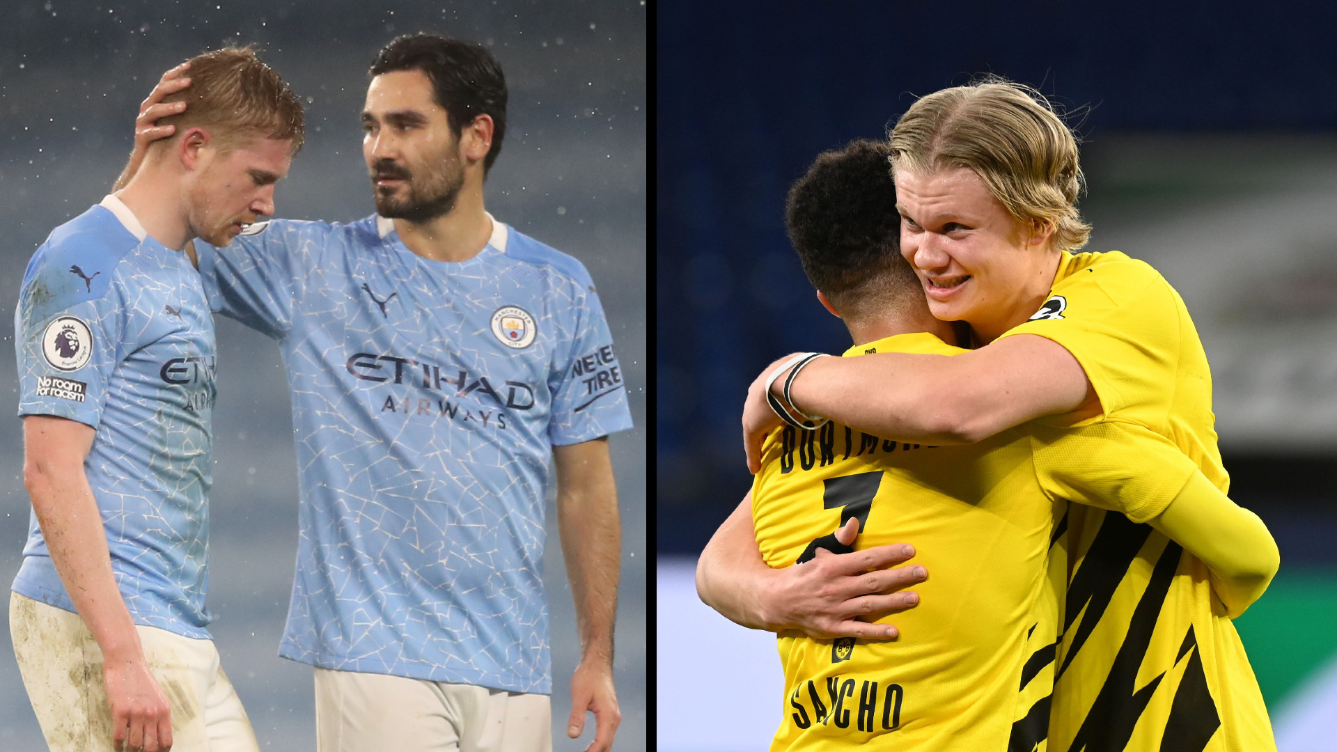 ONLY GERMANY De Bruyne Gündogan Sancho Haaland Manchester City Borussia Dortmund 20012021/20022021