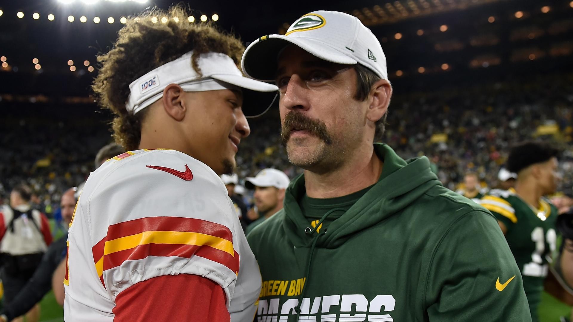 Mahomes Rodgers NFL Kansas Packers