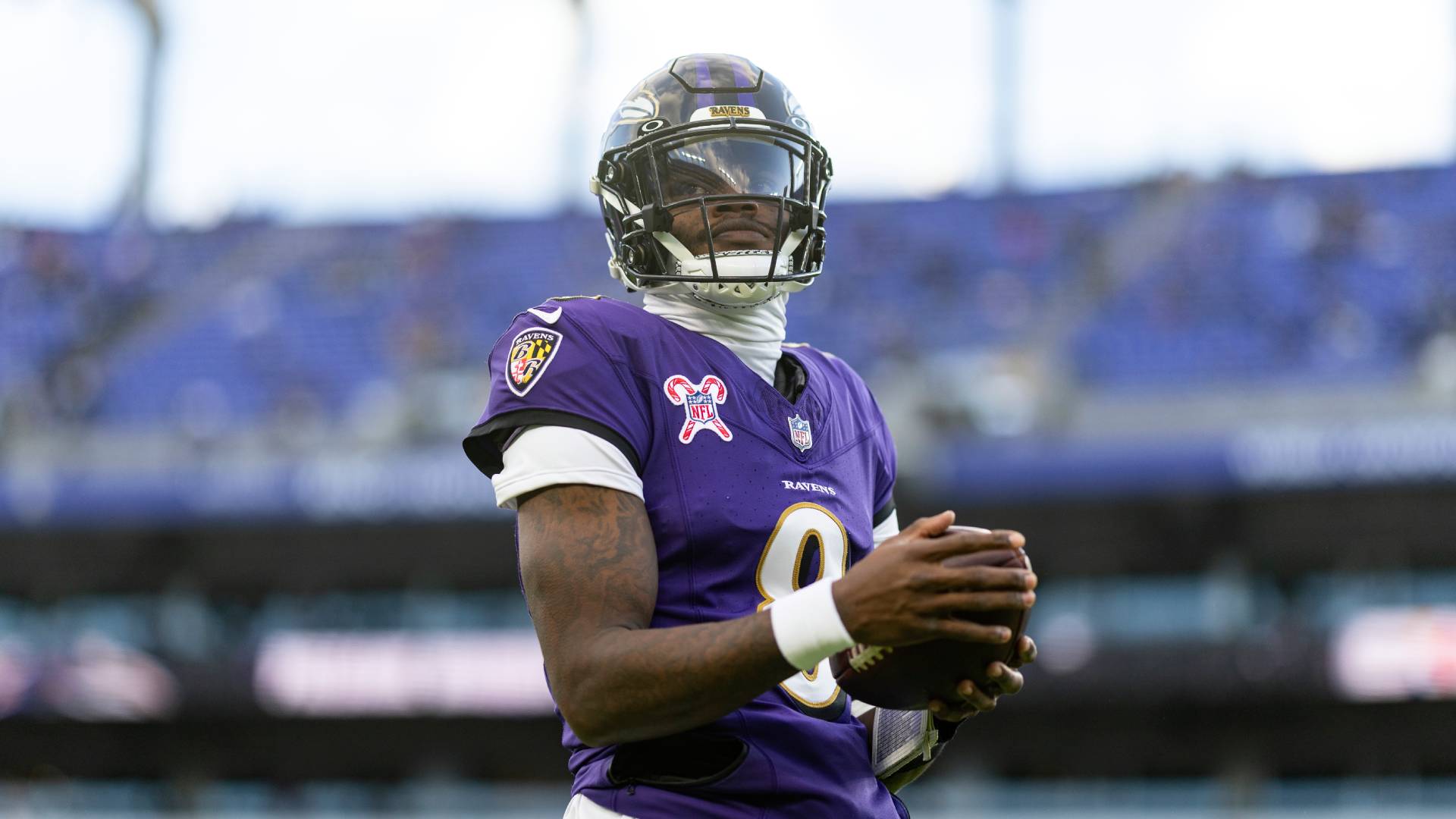 Lamar Jackson #8 de los Baltimore Ravens