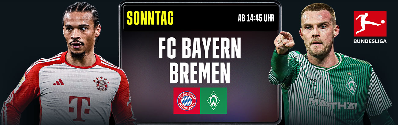 FC Bayern München Werder Bremen Bundesliga DAZN Banner