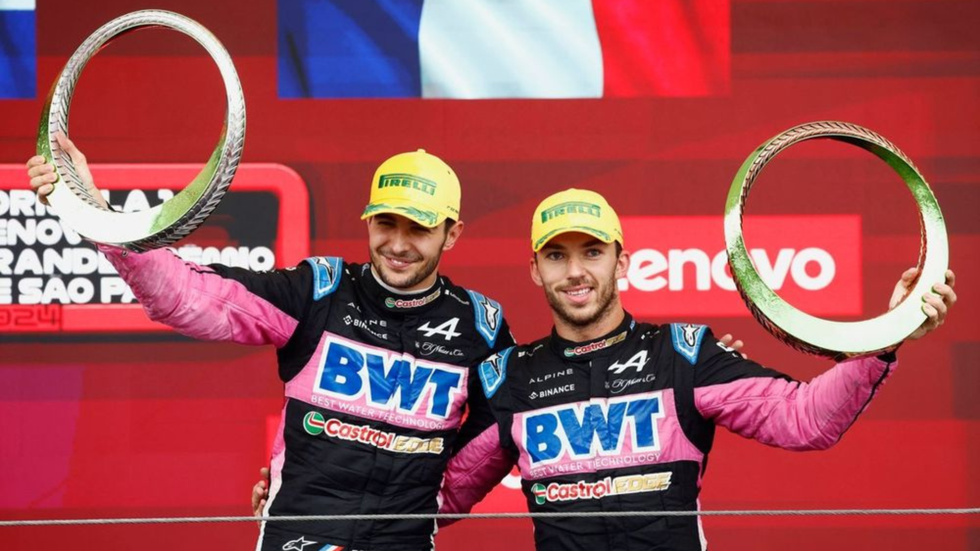 Ocon, Gasly, GP Brasil