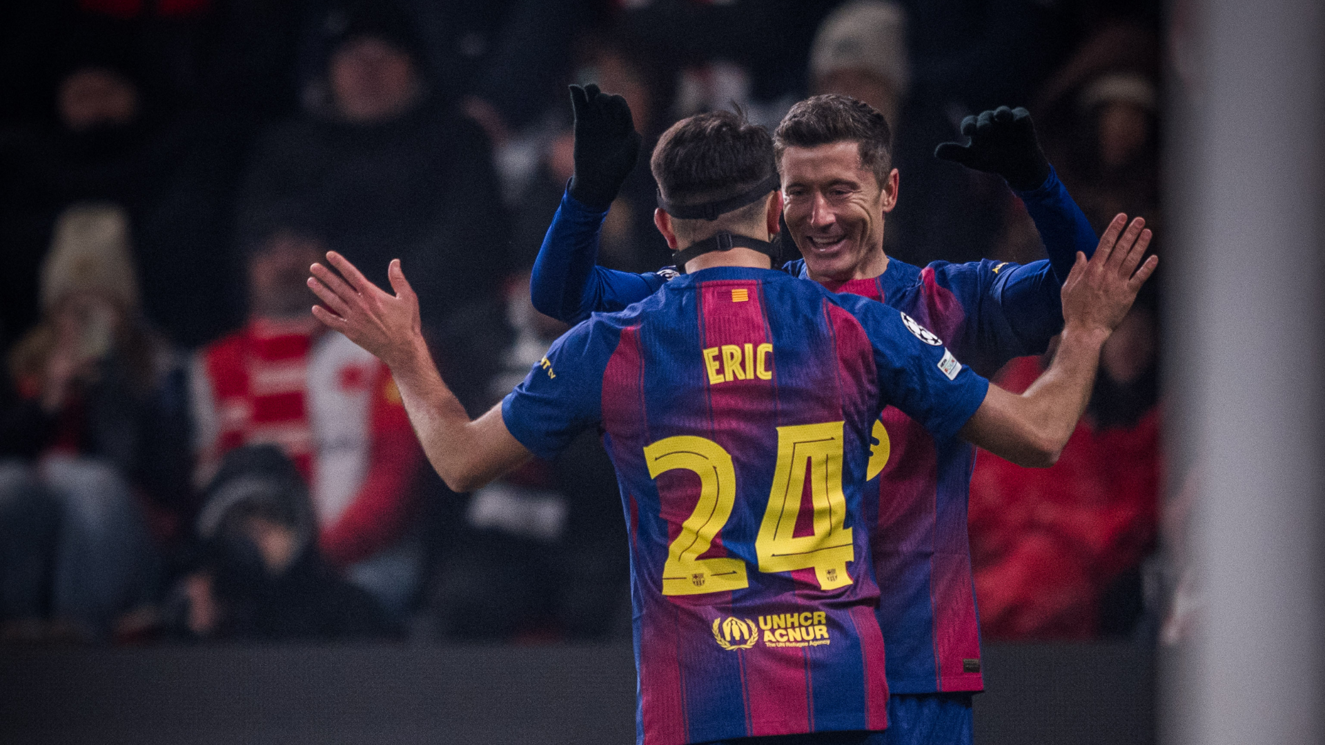 Robert Lewandowski Eric García FC Barcelona