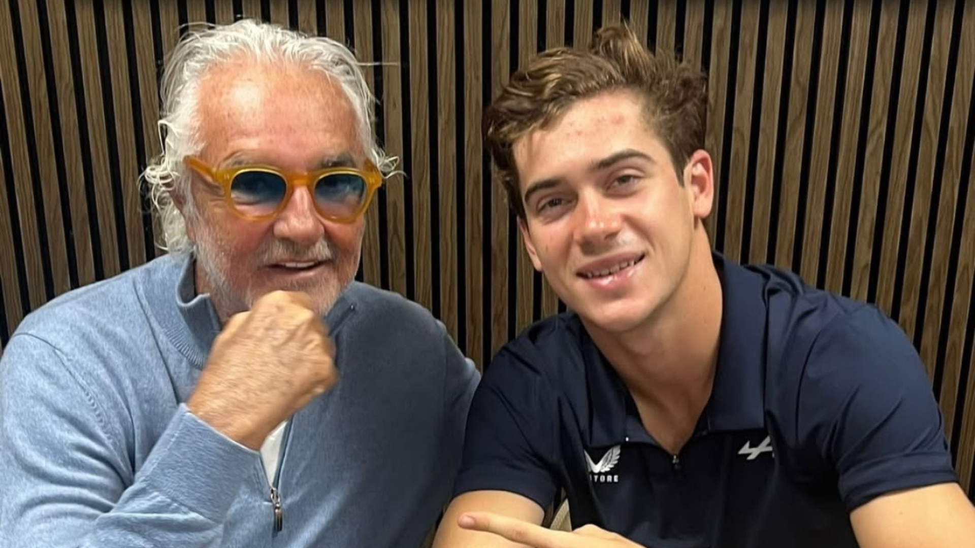 Flavio Briatore y Franco Colapinto