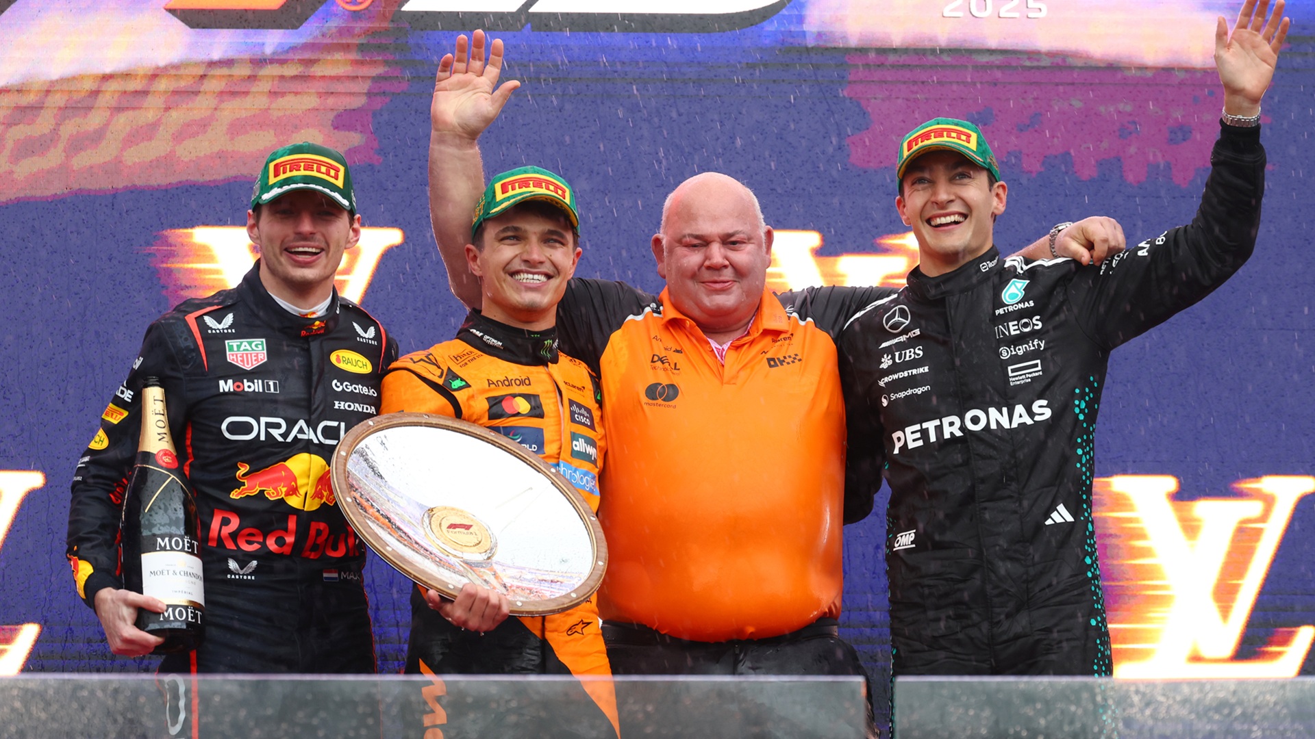 2025-03-16 Norris Verstappen Russell F1 Formula 1