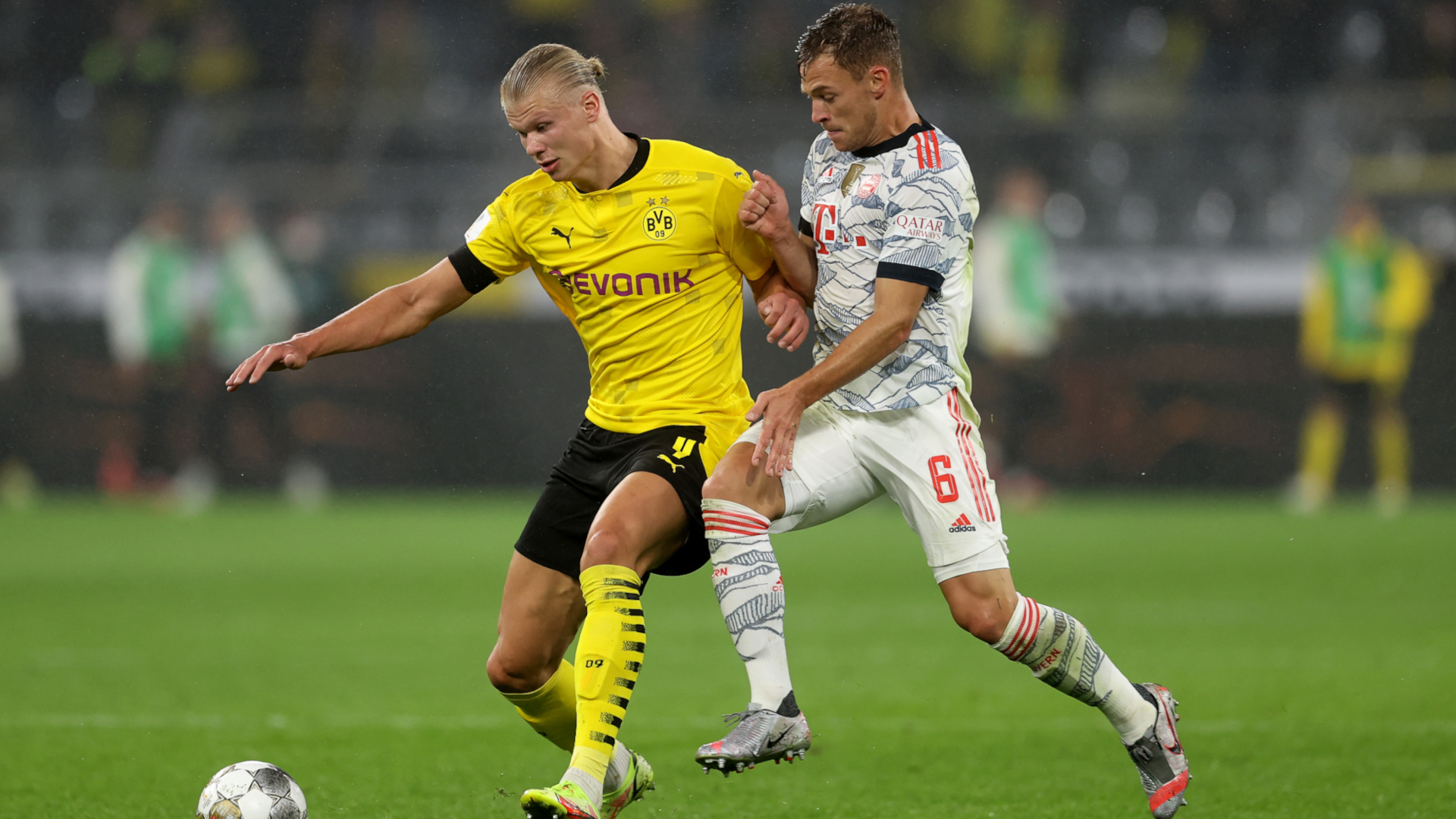 Erling Haaland Joshua Kimmich DFL Supercup Borussia Dortmund BVB FC Bayern München 17082021
