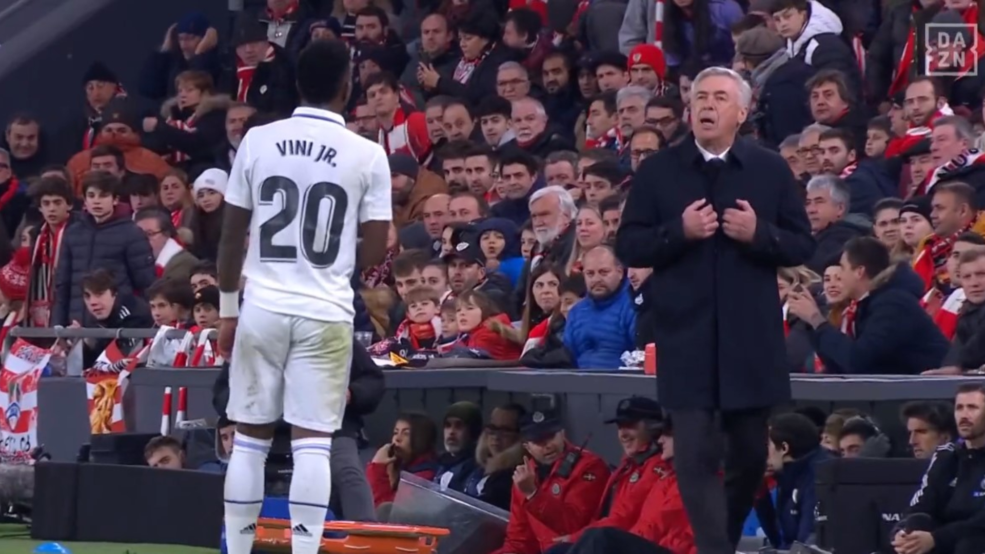 Carlo Ancelotti, Vinicius, Real Madrid, Athletic Club, LaLiga