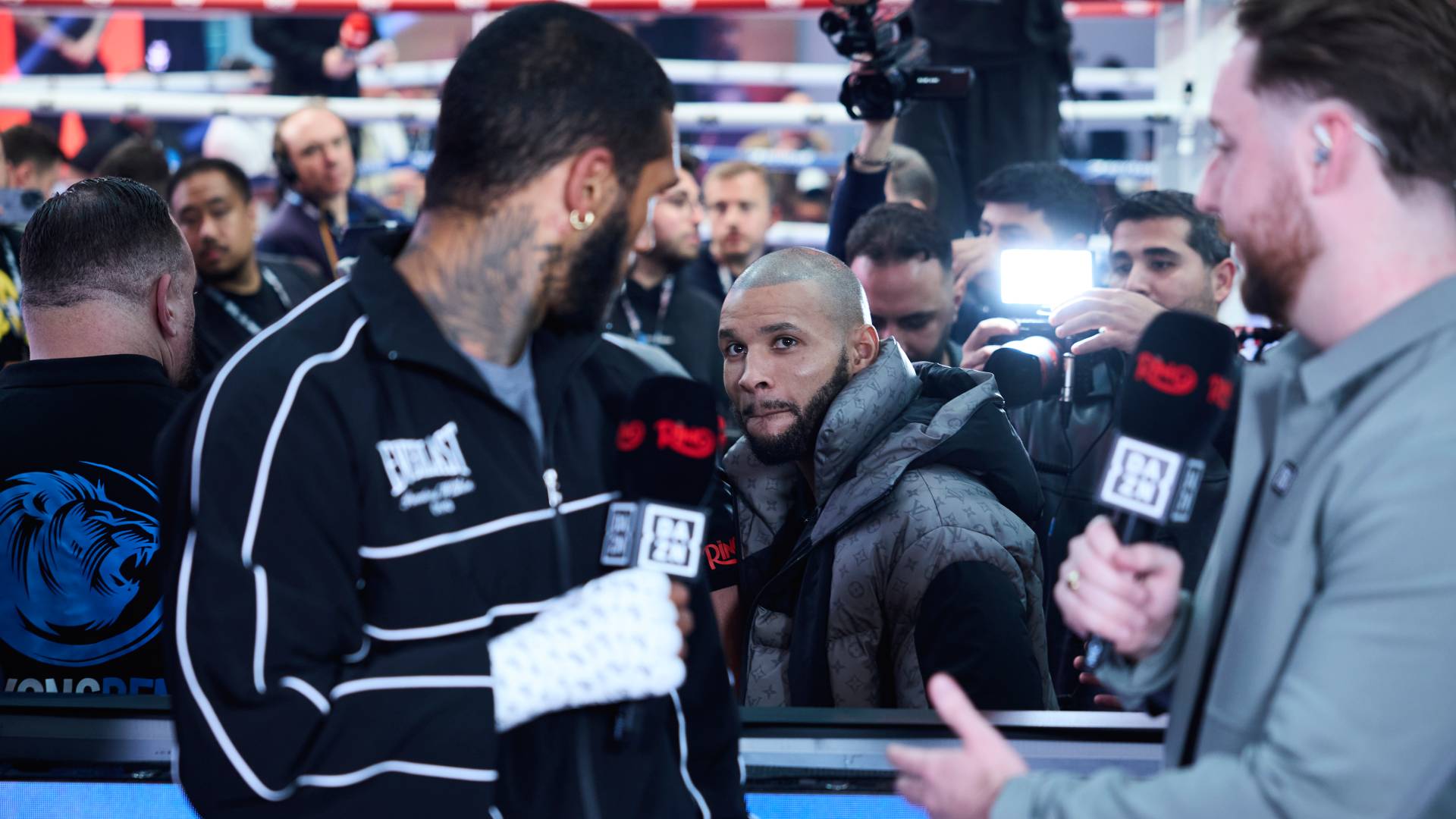 Conor Benn and Chris Eubank Jr at workouts
