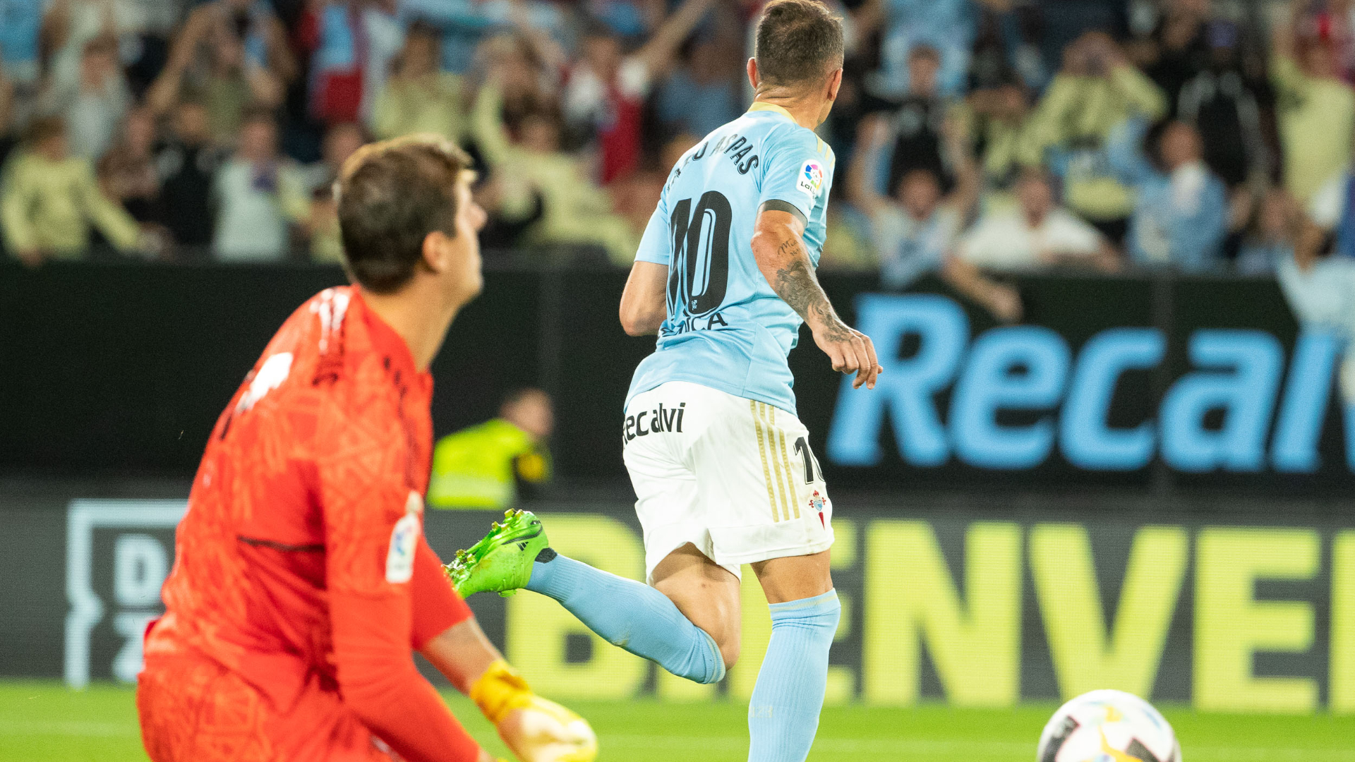 Iago Aspas, Celta de Vigo, Real Madrid, Thibaut Courtois, LaLiga