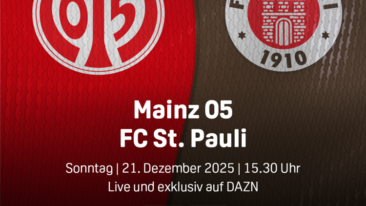 Mainz 05 St. Pauli Banner Bundesliga 15. Spieltag