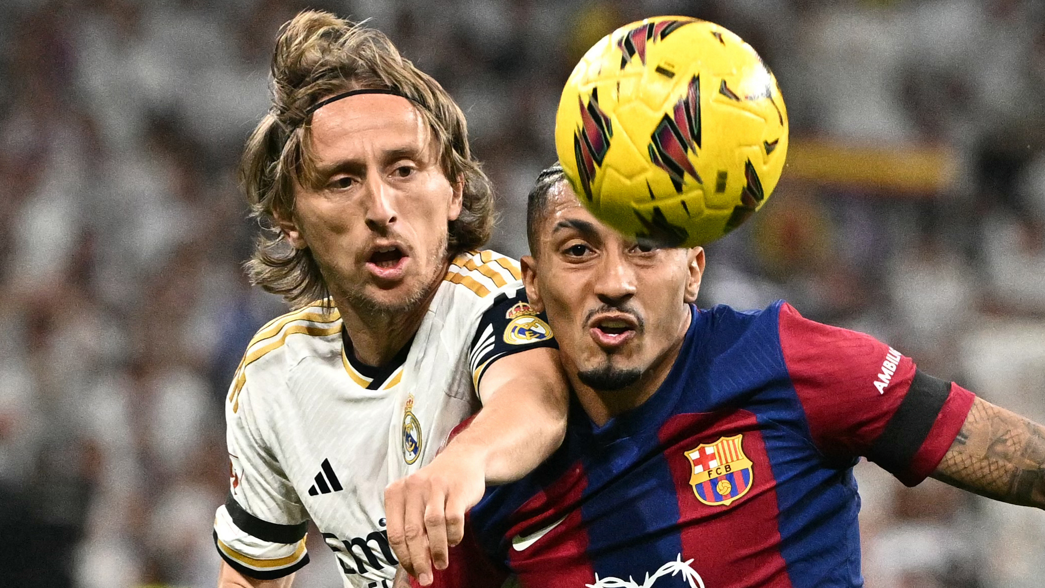 Real Madrid FC Barcelona Luka Modric Raphinha 21042024