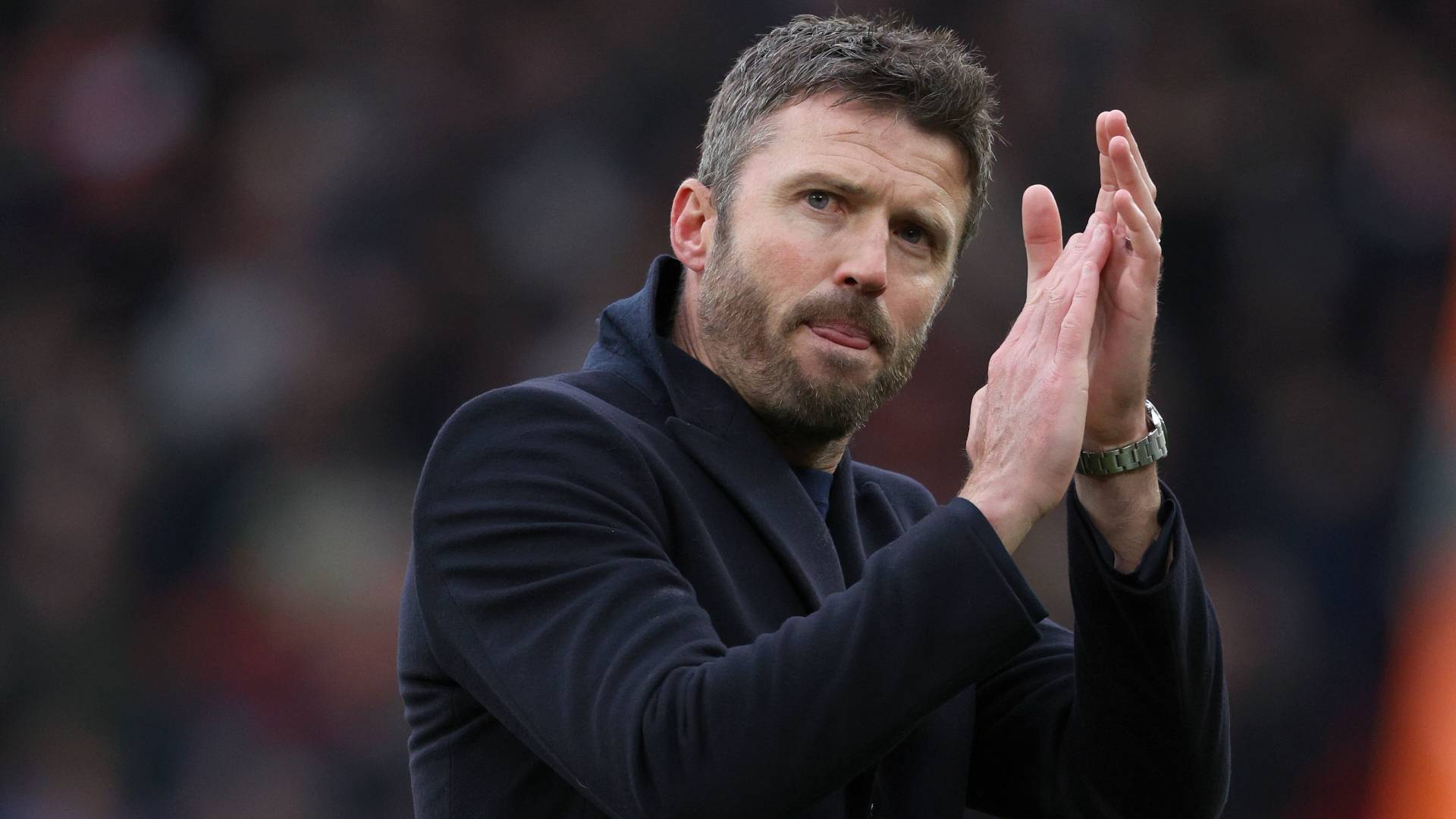 Manchester United manager Michael Carrick after Manchester derby_17012026