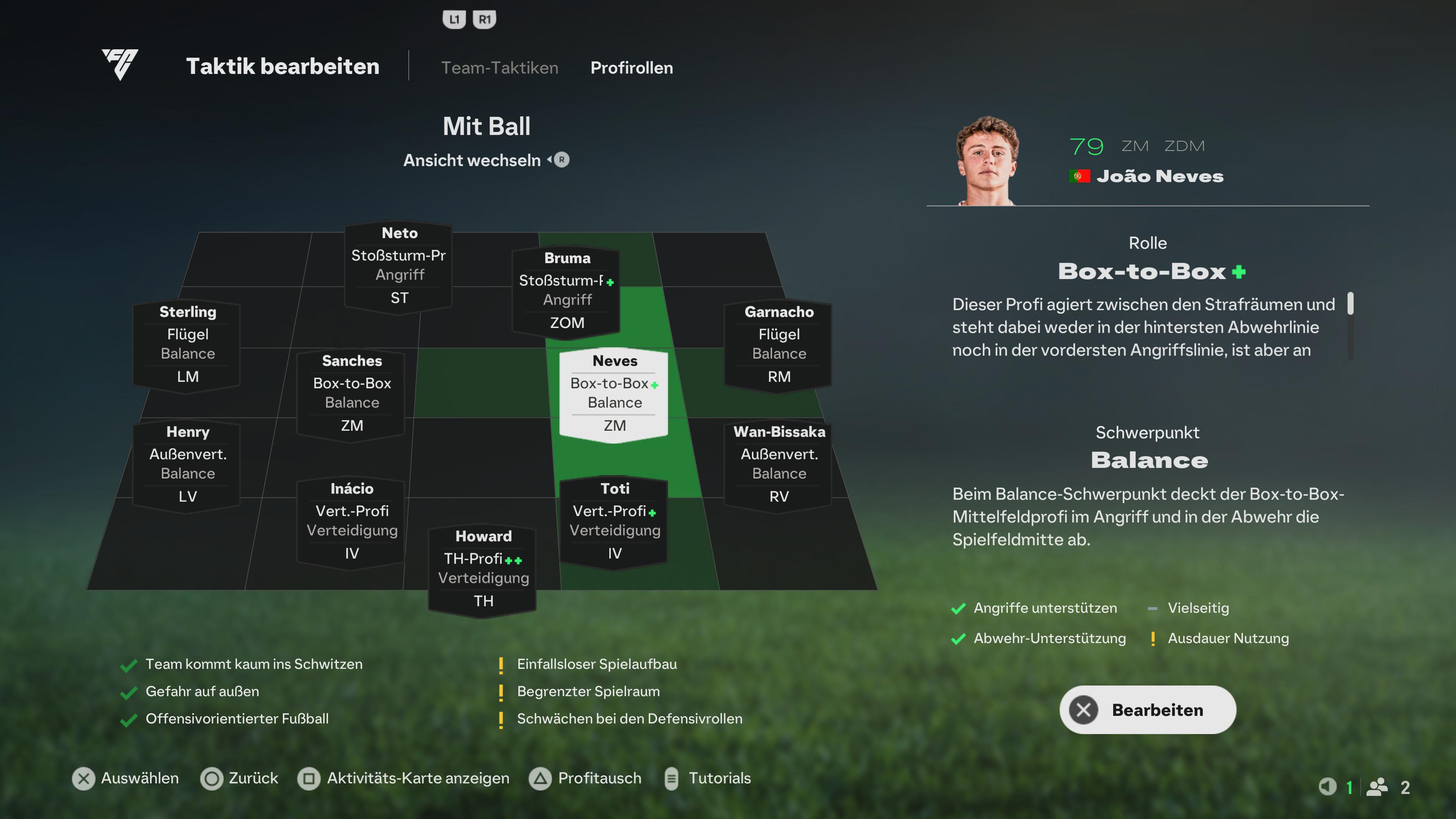 EA Sports FC 25 Rollen