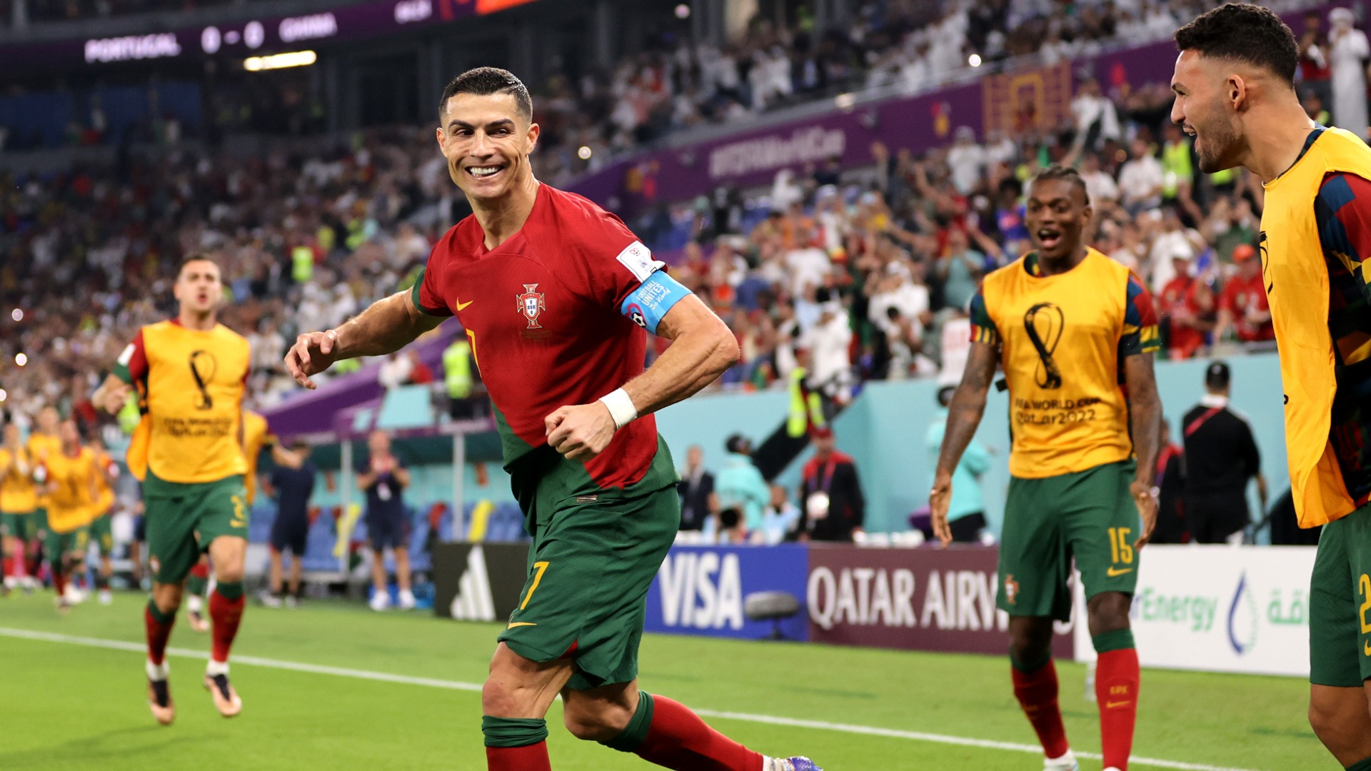 Cristiano Ronaldo CR7 record gol Portogallo Ghana