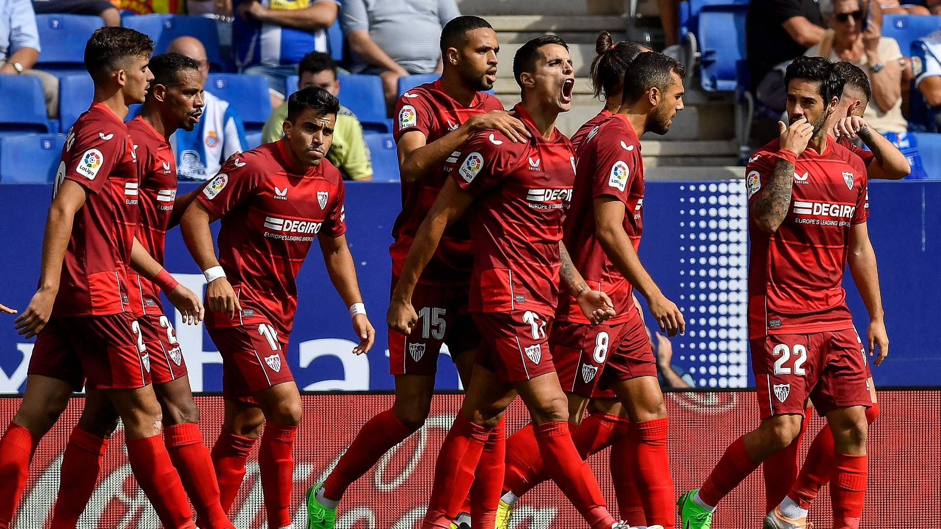 Erik Lamela, RCD Espanyol - Sevilla FC, LaLiga Santander 2022/2023, 10 septiembre 2022
