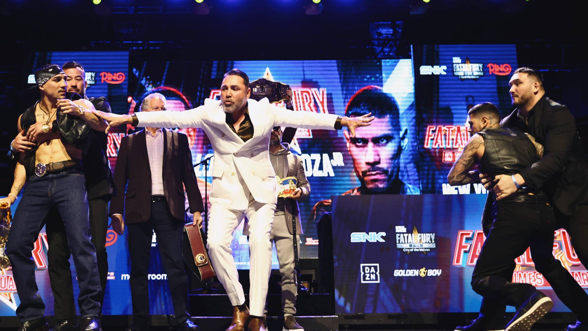 Teofimo Lopez and Arnold Barboza Jr. clash at their press conference