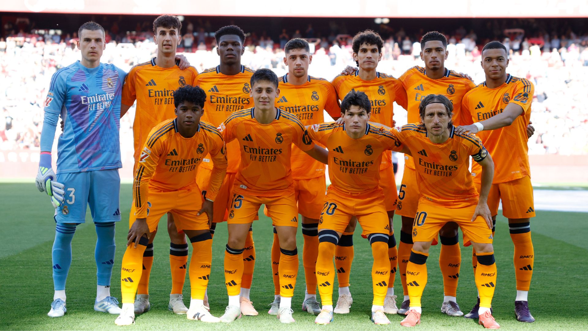 XI del Real Madrid ante el Sevilla FC
