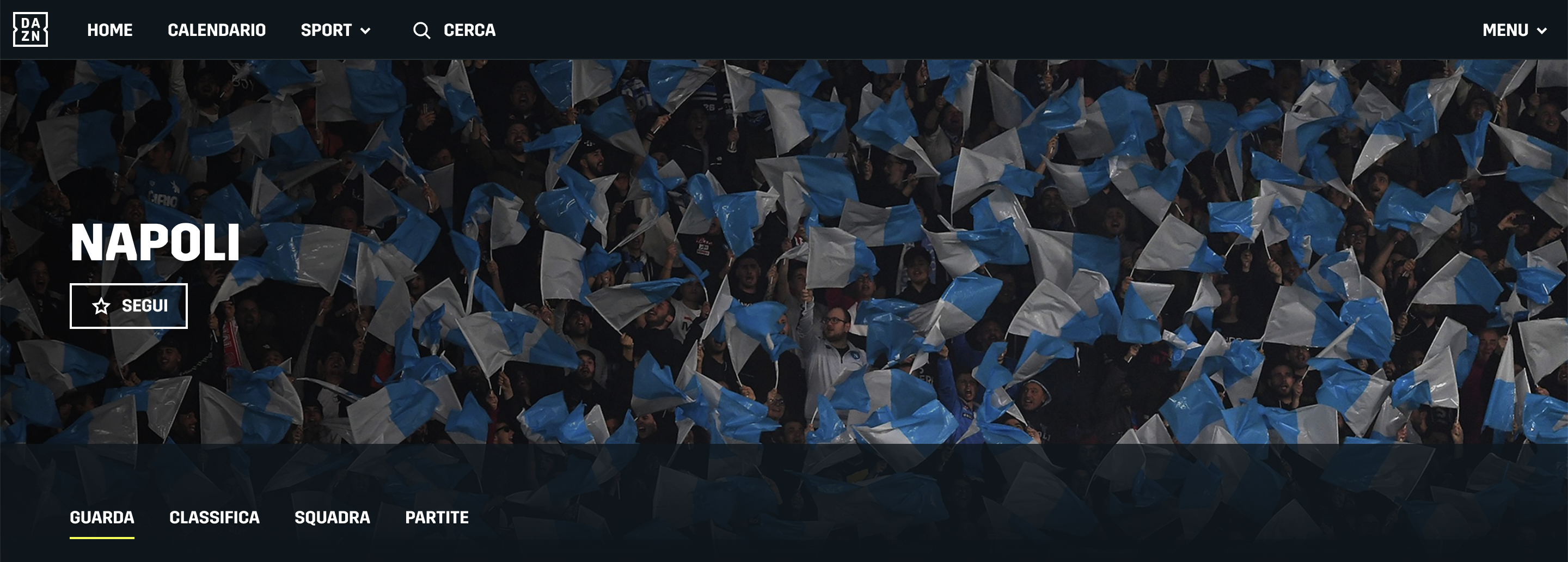 Screen Napoli su DAZN