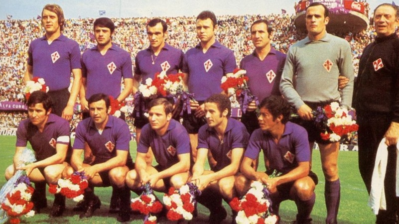 La formazione della Fiorentina nella stagione dello scudetto 1968/1969