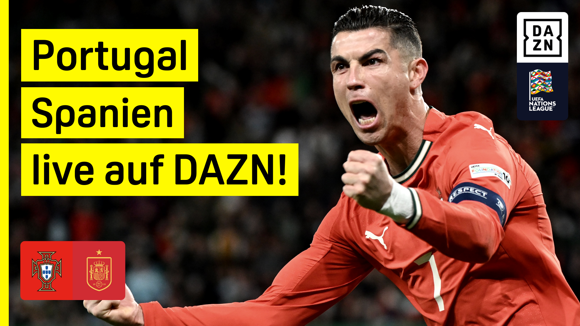Portugal Spanien Finale UEFA Nations League Final Four DAZN Header