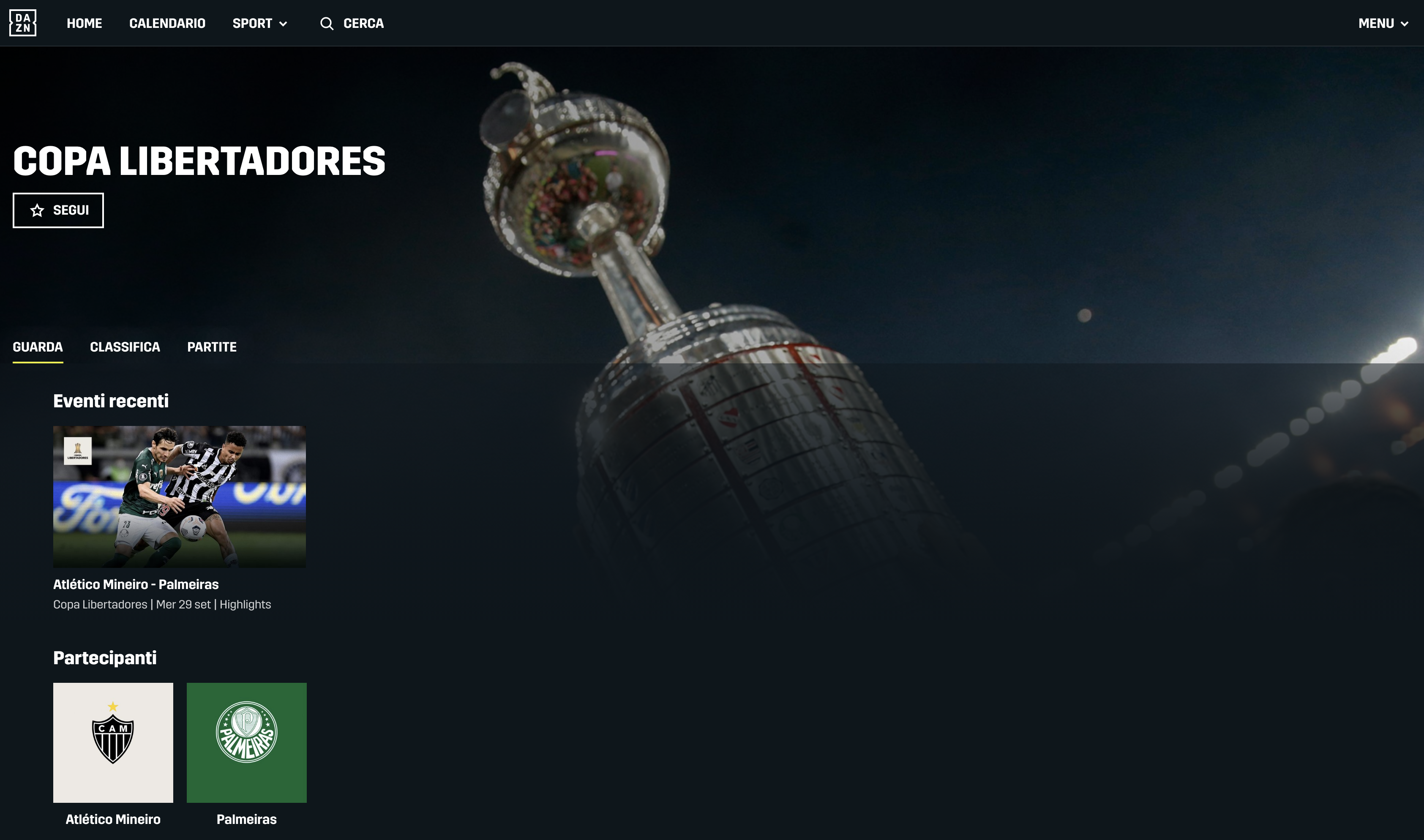 App Copa Libertadores DAZN