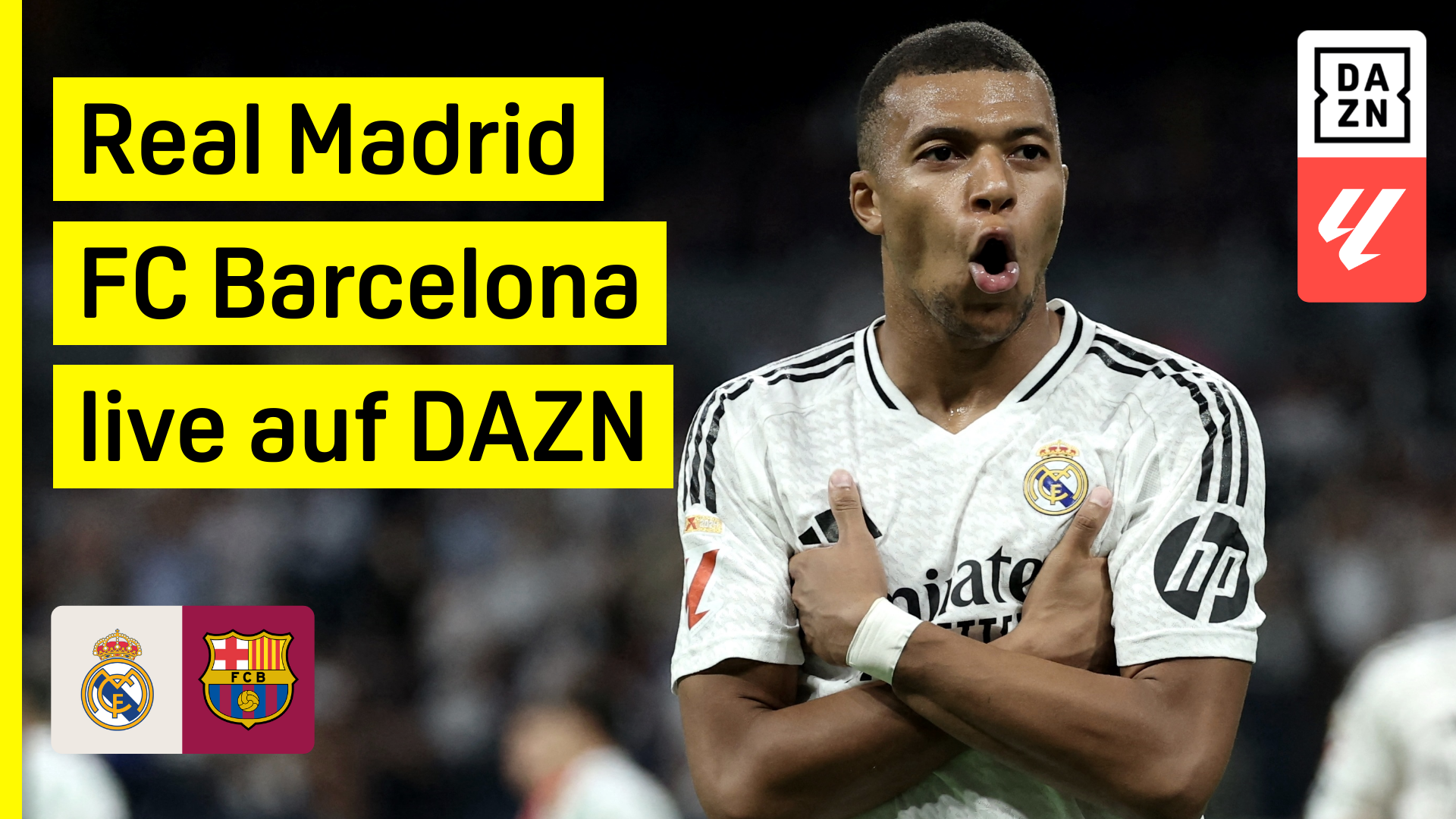 Real Madrid FC Barcelona Clasico LaLiga DAZN Header