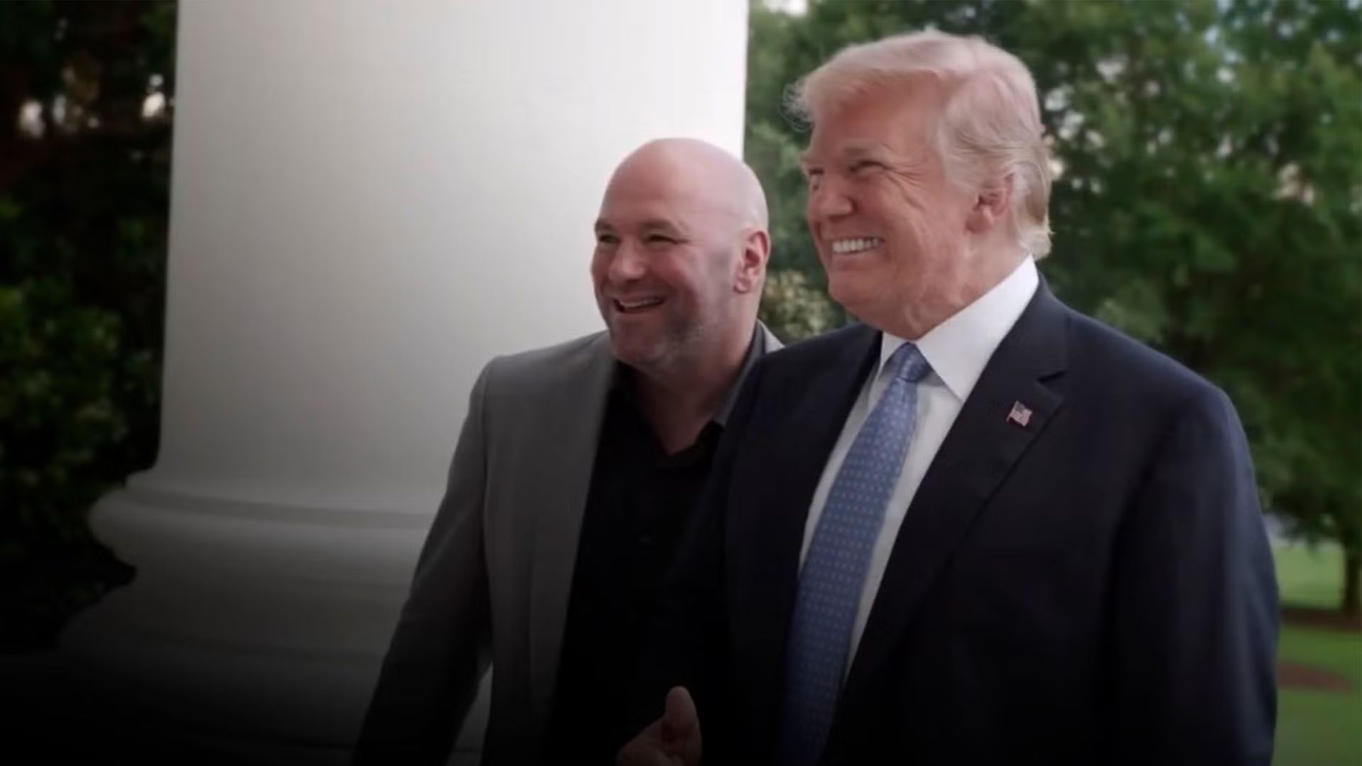 Dana White y Donald Trump