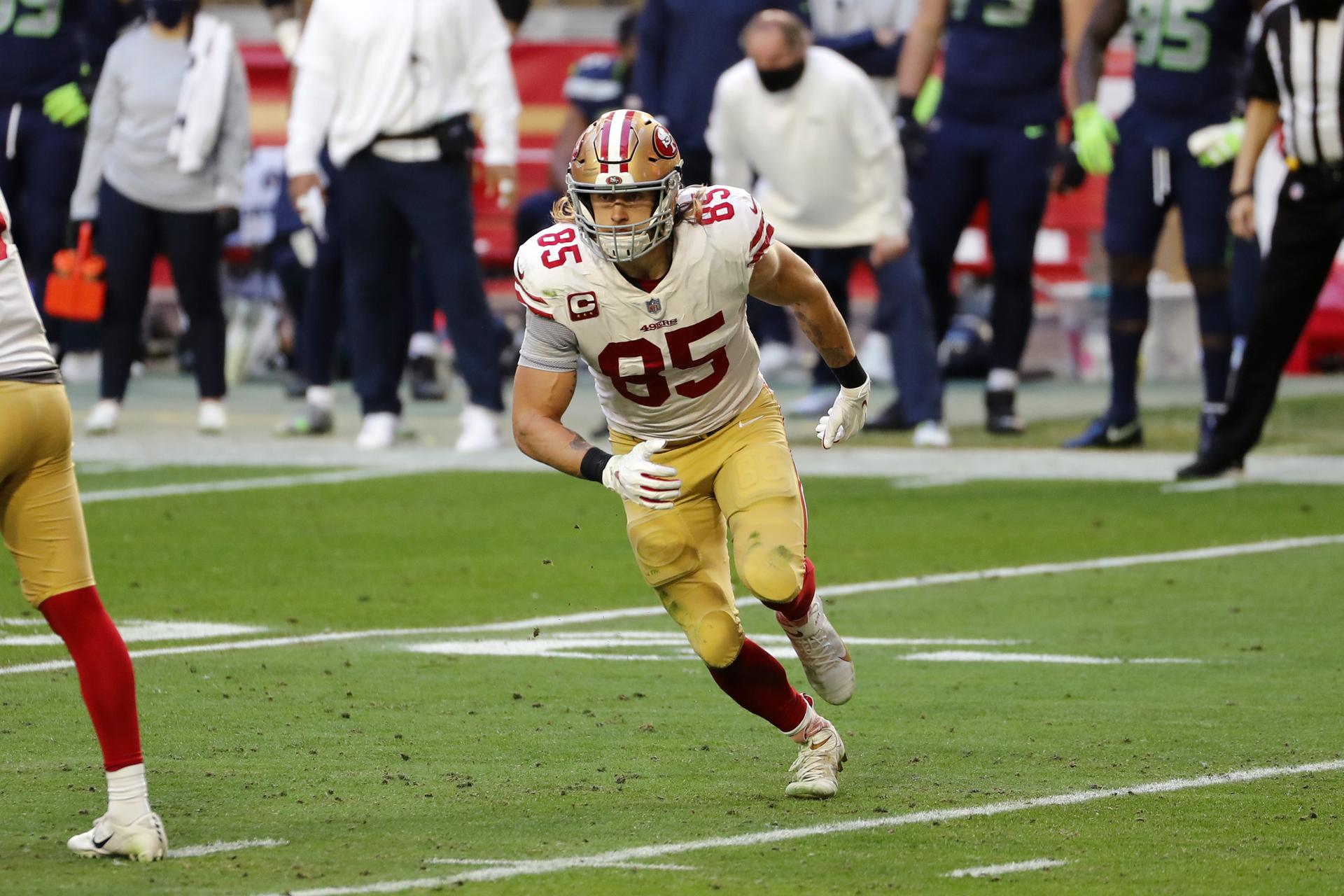 George Kittle, tight end, San Francisco 49ers, NFL, 2021