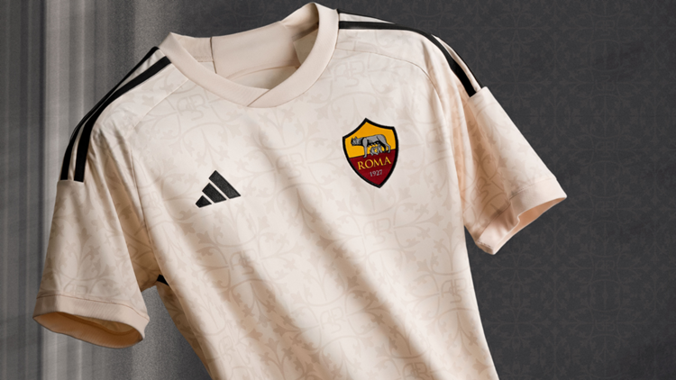 Away Kit AS Roma 2023-2024, adidas, DAZN News Italia, Serie A TIM