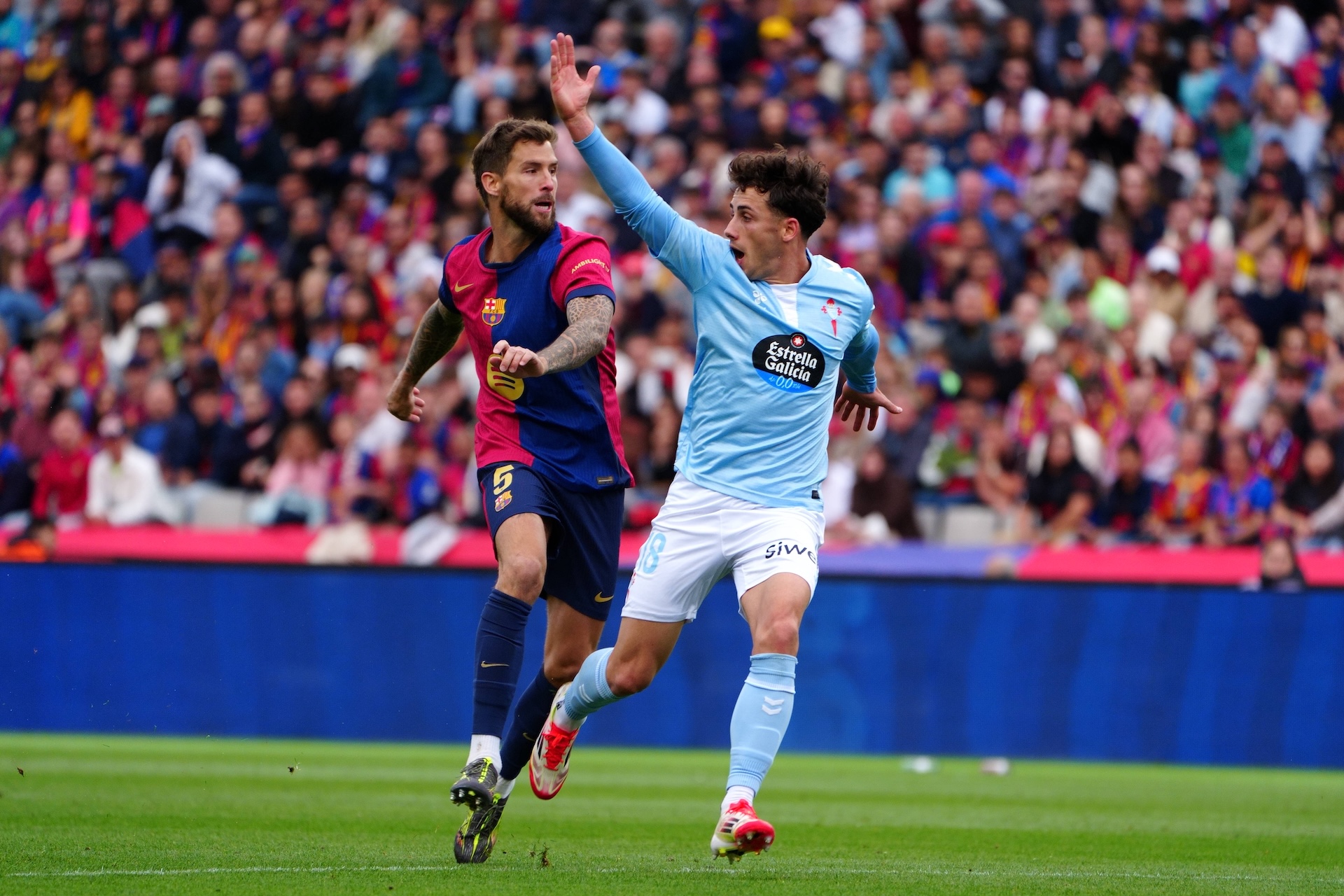 Iñigo Martínez, Pablo Durán, Barcelona vs Celta de Vigo, LALIGA