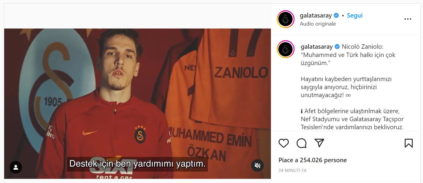 Zaniolo Galatasaray