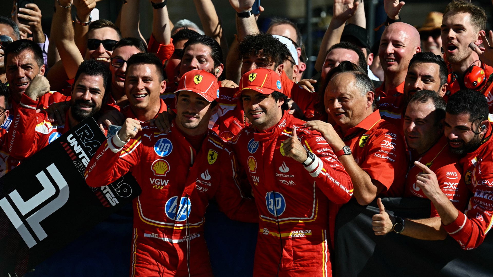 2024-10-20 Leclerc Sainz Ferrari F1 Formula 1