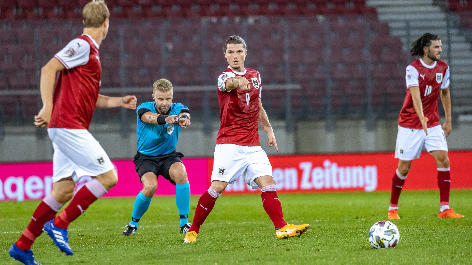 ONLY GERMANY Austria vs Romania Marcel Sabitzer Martin Hinteregger Florian Grillitsch 09092020