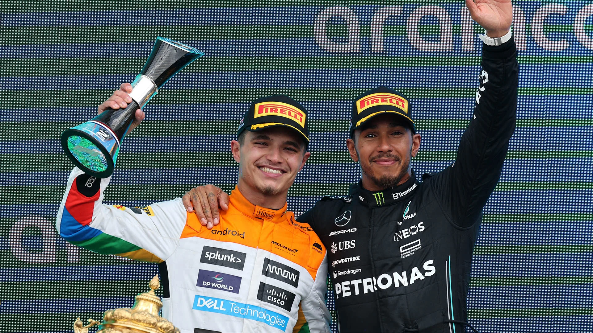 Lando Norris Lewis Hamilton