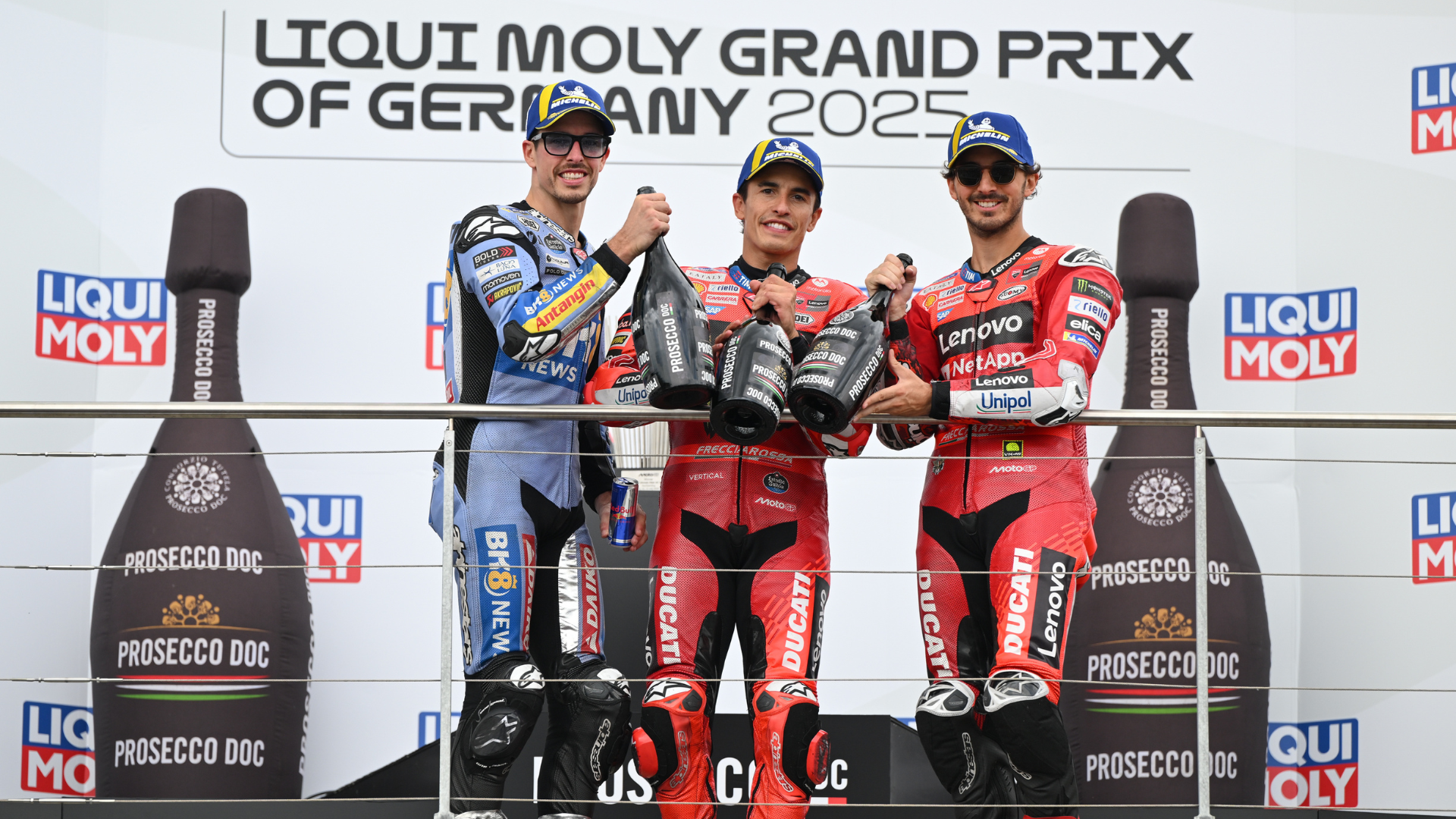 Álex Márquez Marc Márquez Pecco Bagnaia Ducati Gresini MotoGP 2025