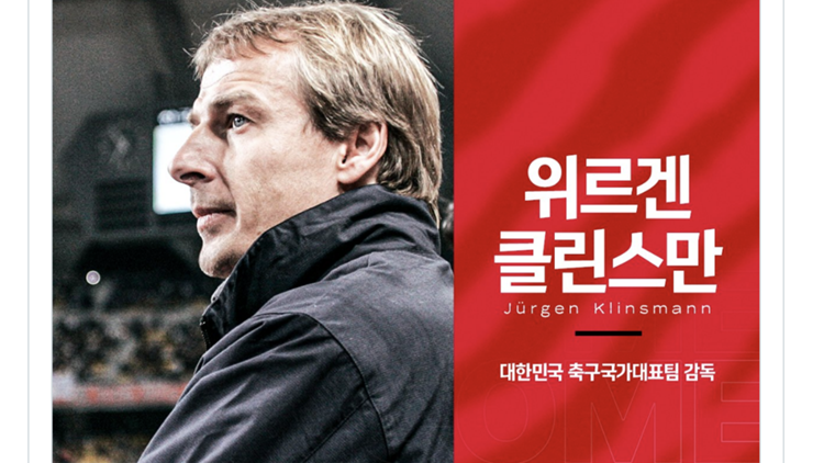 Tweet Corea del Sud annuncio Klinsmann CT