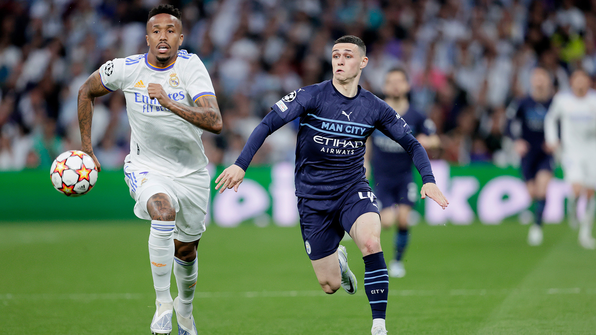 Eder Militao Phil Foden Real Madrid Manchester City Champions League 040522