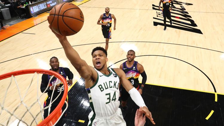 ONLY GER Giannis Antetokounmpo Chris Paul Phoenix Suns Milwaukee Bucks NBA Finals 2021