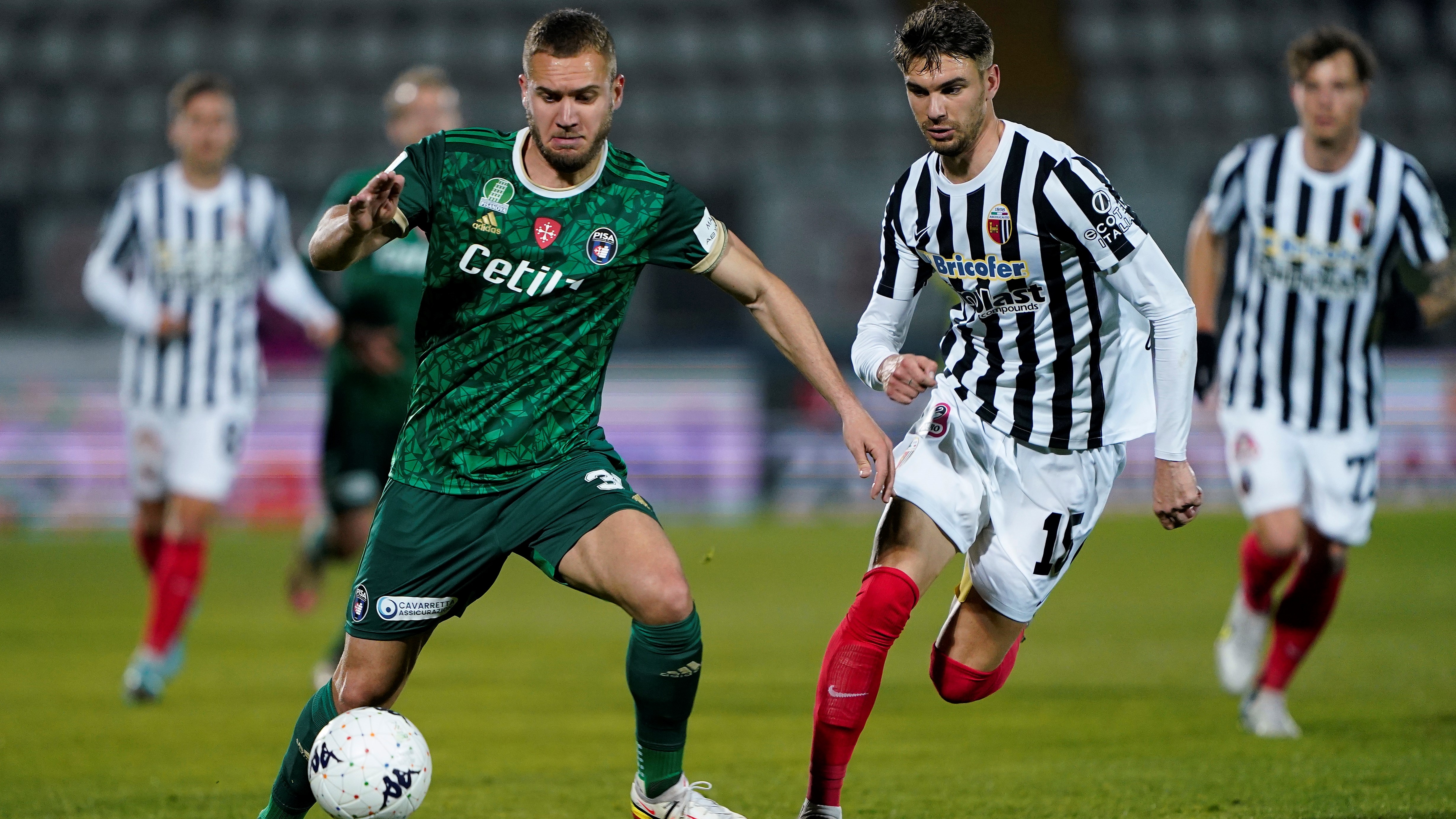 Pisa-Ascoli in Serie B